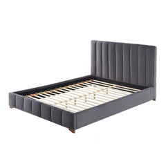 Upholstered Wingback Bed