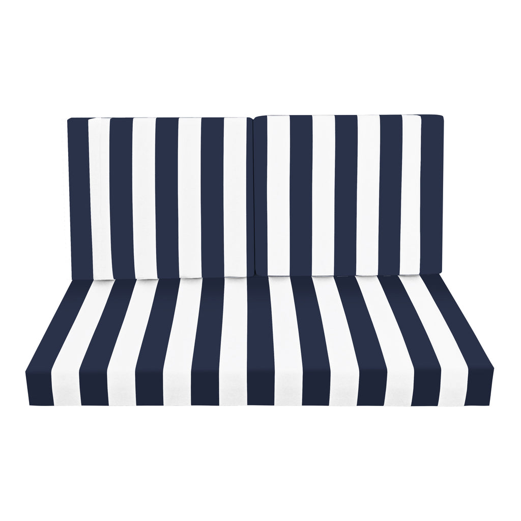 Outdoor Deep Seat Cushions for Patio Furniture, Set of 2
