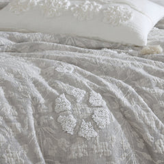 Tacey 5 Pc Textured Woven Jacquard Comforter Set
