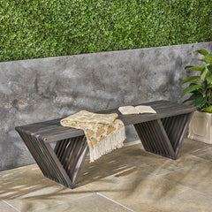 Outdoor Acacia Wood Bench – Garden Seating