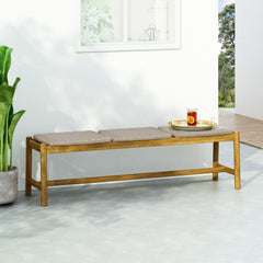 Acacia Wood 3 Seater Bench Outdoor Patio