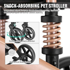 EchoSmile 4 in 1 Lightweight Pet Stroller