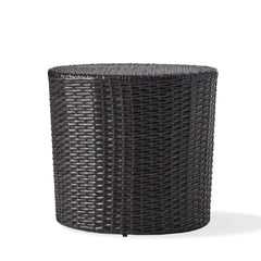 Barrel Side Table With Handcrafted Details