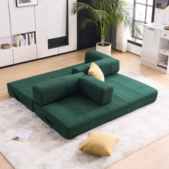 Folding Sofa Bed 78.5" Convertible Couch with 2 Pillows