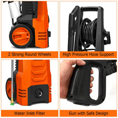 3500PSI Electric Pressure Washer with Wheels