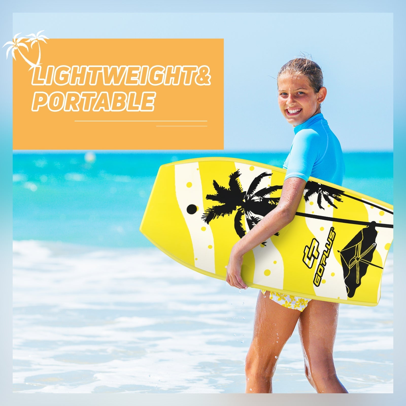 Lightweight Super Bodyboard Surfing with EPS Core Boarding-L