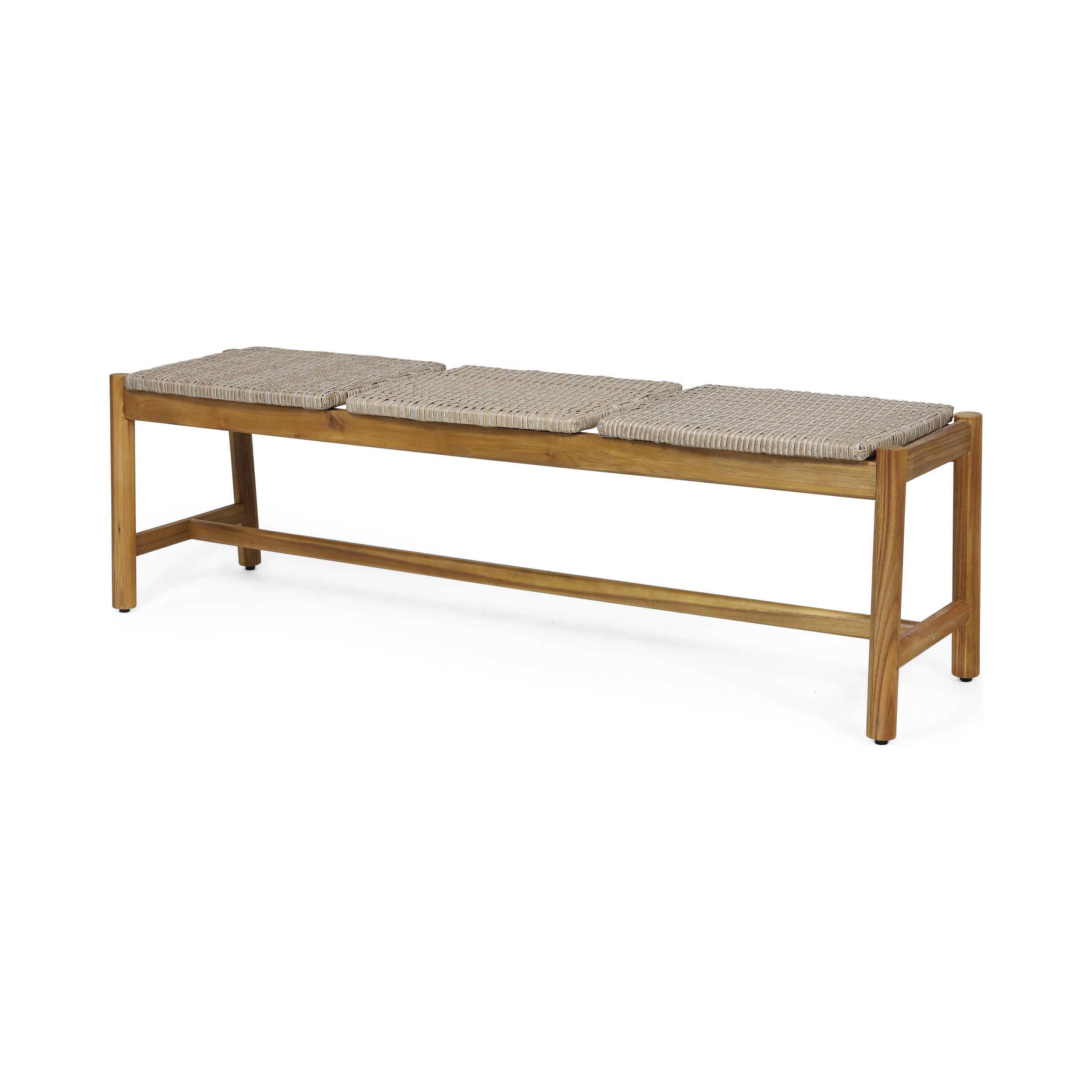 Acacia Wood 3 Seater Bench Outdoor Patio