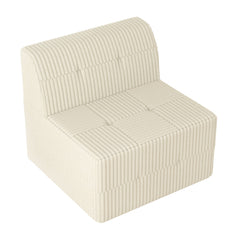 Modern Minimalist Sleeper Sofa, Compressed Sectional Single Seat