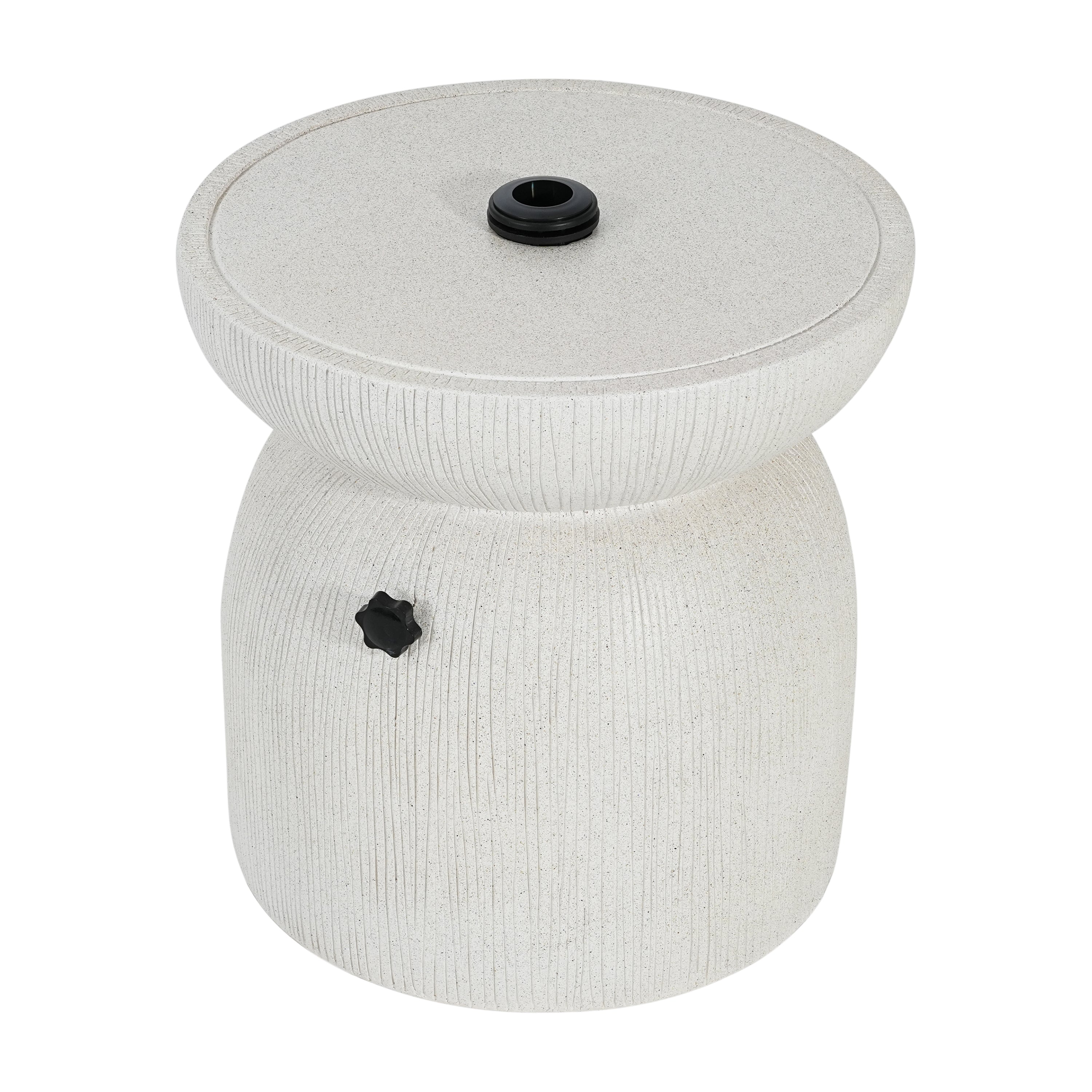 Odelia MGO Outdoor Patio Side Table Umbrella Base