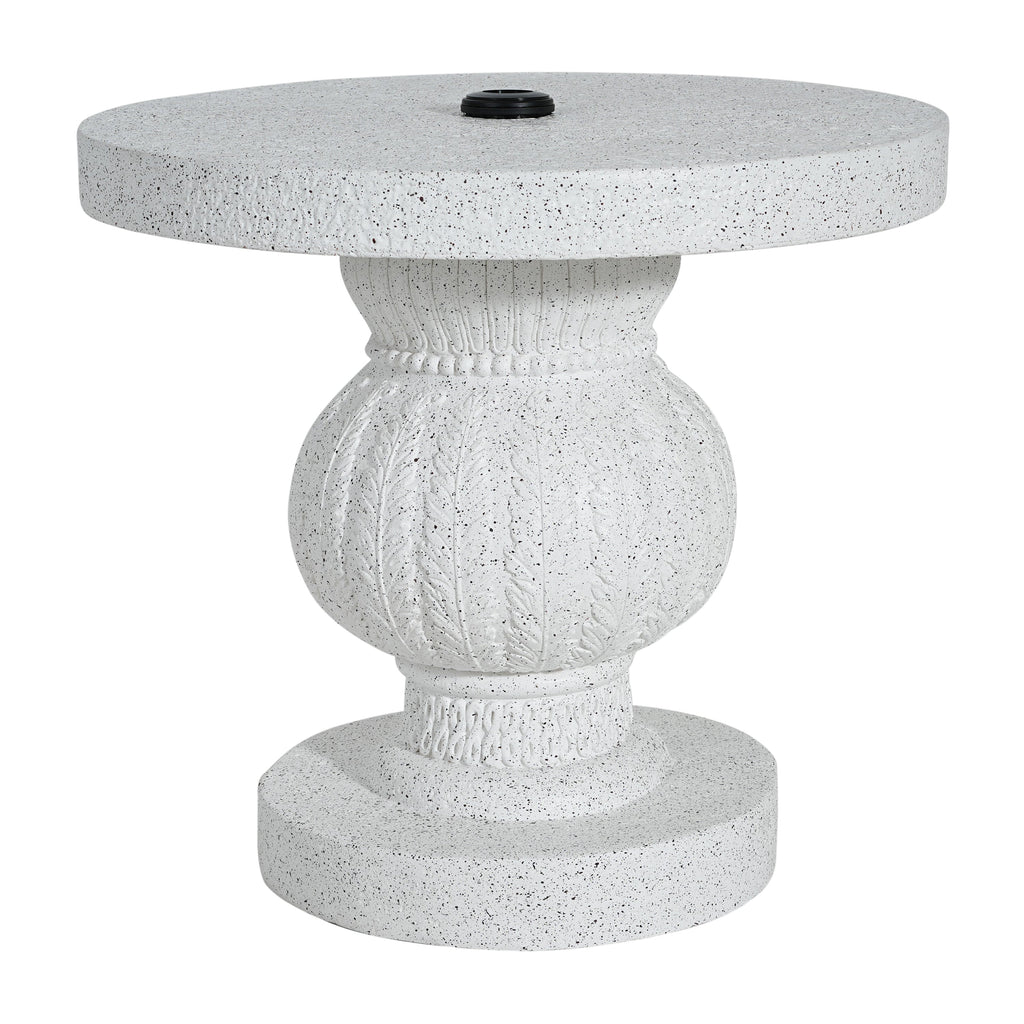 Berra MGO Outdoor Patio Side Table Umbrella Base with Sand-filling Design