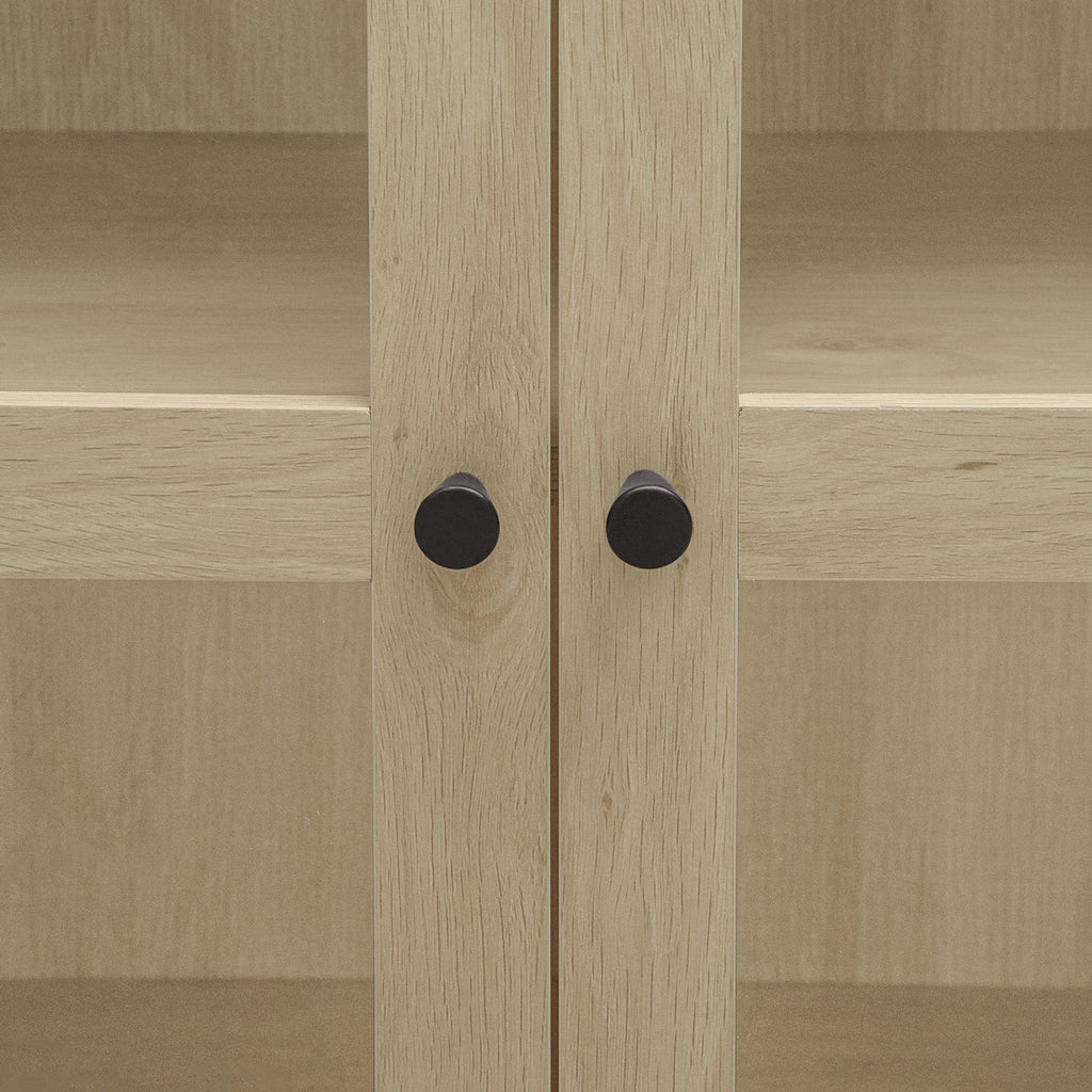 70.28" Tall Arched Kitchen Pantry Cabinet