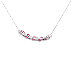 .73ct Ruby Diamond Fashion Pendants 10KT White Gold