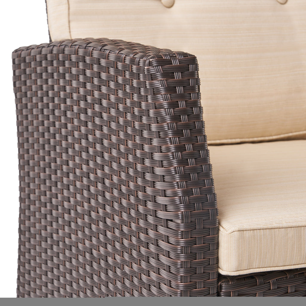 The All-Weather Steel-Framed Three-Seater Patio Sofa