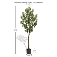 6FT Artificial Tree Tall Lifelike Greenery Plant