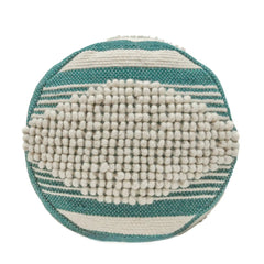 Diamond Handcrafted Cylindrical Pouf