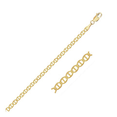 3.2mm 14k Yellow Gold Mariner Link Bracelet