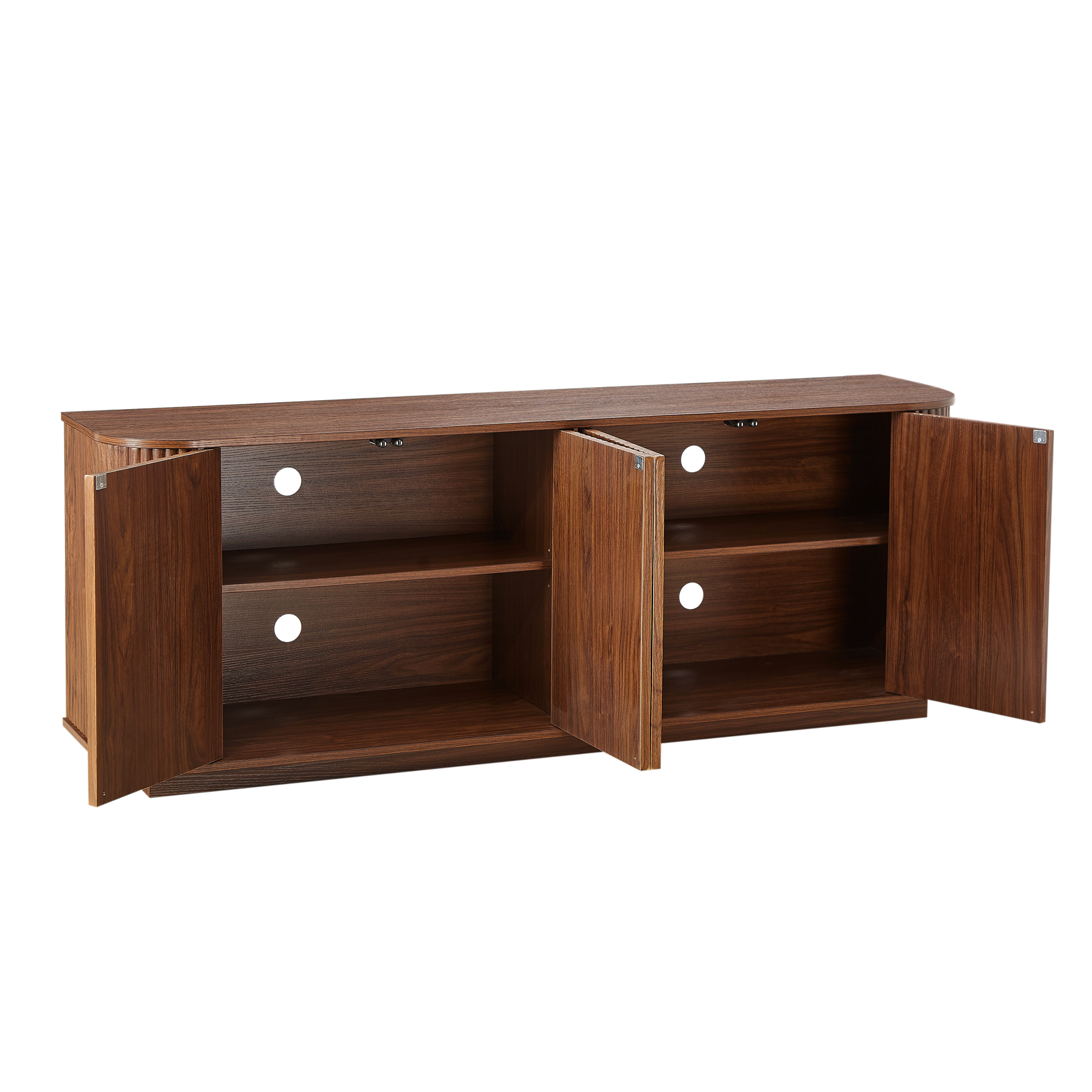 wave pattern sideboard storage cabinet