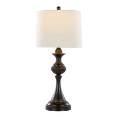 Montgomery 29" Contemporary Metal Table Lamp Set of 2 in Oil Rubbed Bronze