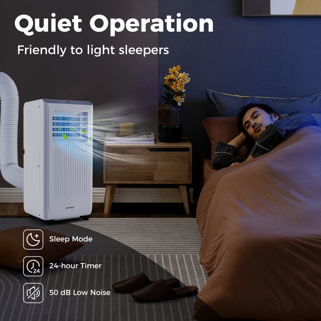 8000 BTU Portable Air Conditioner with Dehumidifier