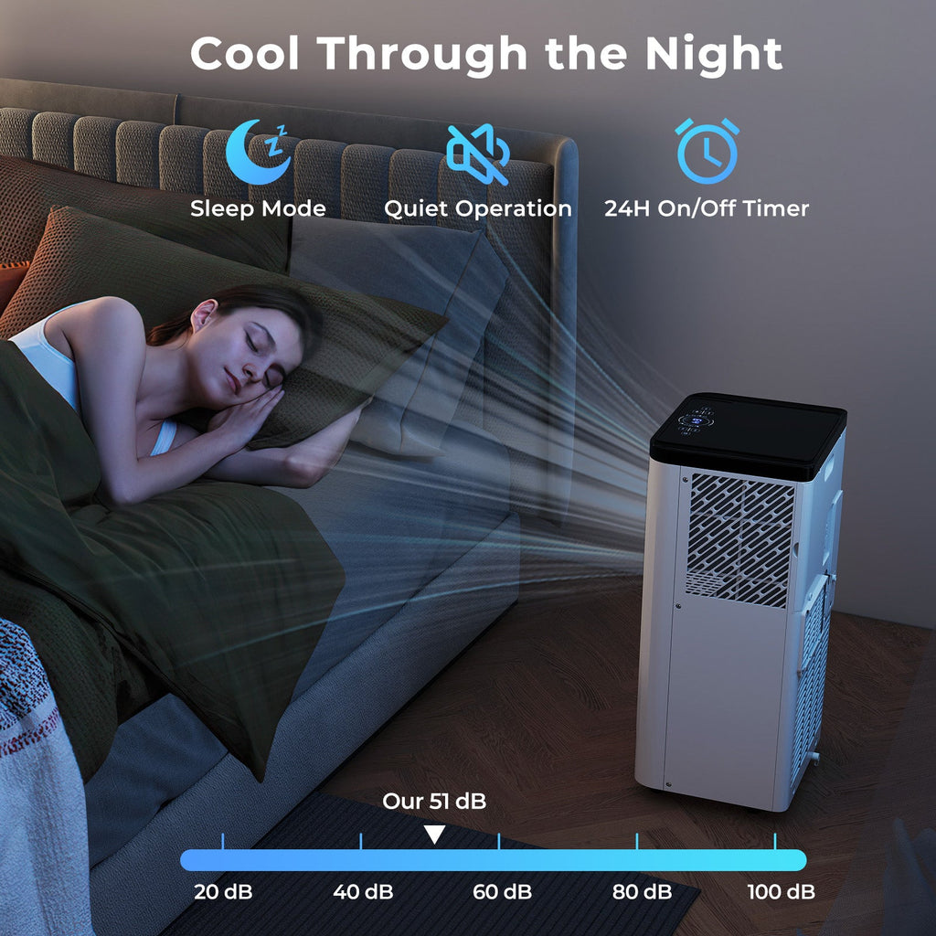 8000 BTU Portable Air Conditioner 3 in 1 Floor AC Unit
