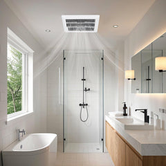80 CFM Ceiling Mount Bathroom Exhaust Fan with Metal Housing and 4 Inches Duct