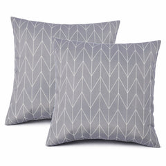 2 Pack Outdoor Throw Pillows, Waterproof & Fade-Resistant (18x18 Inch)
