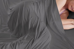 BedGear Dri-Tec Sheet Set, Grey, Split Head Queen