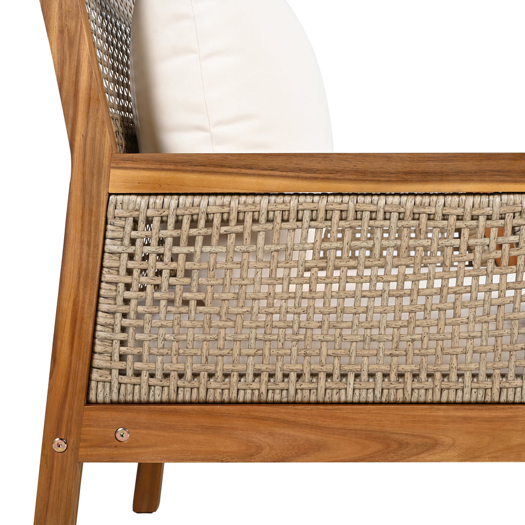 Acacia Wood Patio Furniture Club Chair
