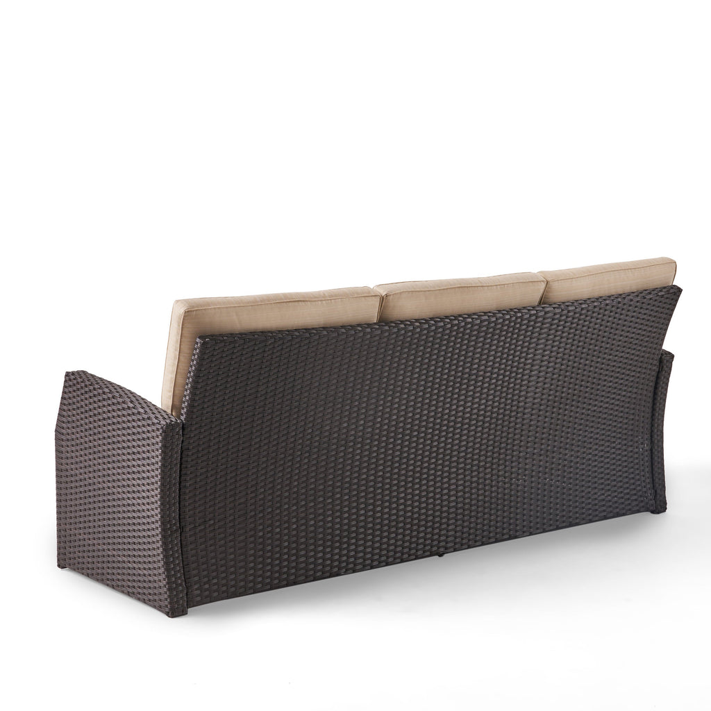 The All-Weather Steel-Framed Three-Seater Patio Sofa