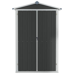 NNEVL Garden Shed Anthracite 107.5x46x183 cm Galvanised Steel