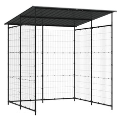 NNEVL Bicycle Shed 190x190x222 cm Steel Black