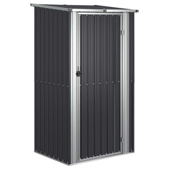 vidaXL Garden Shed Anthracite 46.7"x38.2"x82.5" Galvanized Steel