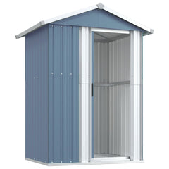 NNEVL Garden Shed Grey 126x97.5x177 cm Galvanised Steel