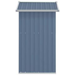 NNEVL Garden Shed Grey 126x97.5x177 cm Galvanised Steel