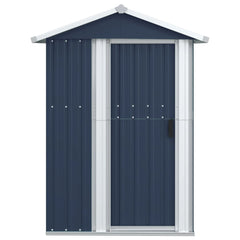 NNEVL Garden Shed Anthracite 126x97.5x177 cm Galvanised Steel
