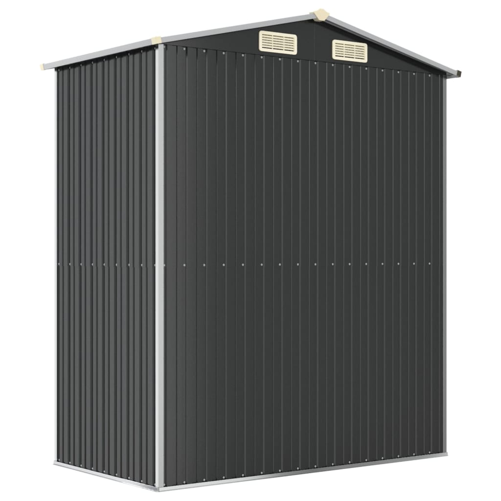 NNEVL Garden Shed Anthracite 192x108x223 cm Galvanised Steel