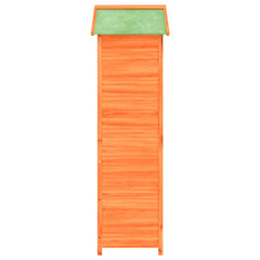 vidaXL Garden Tool Shed Brown 47.2"x21.1"x66.9" Solid Wood Pine