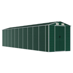 NNEVL Garden Shed Green 191x895x198 cm Galvanised Steel