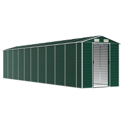 NNEVL Garden Shed Green 191x895x198 cm Galvanised Steel