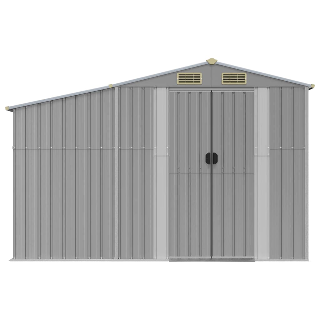 NNEVL Garden Shed Grey 277x365.5x179 cm Galvanised Steel