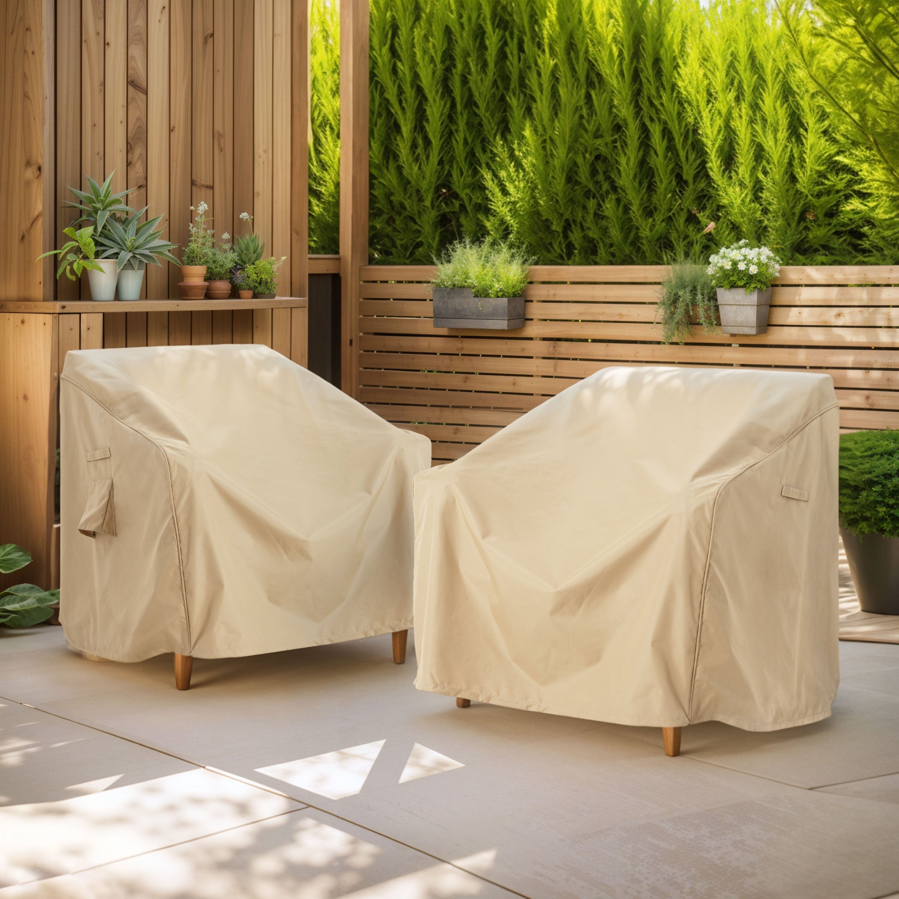 SHIELD Patio Outdoor Club Chair Cover Set