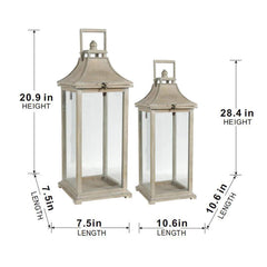 Candle Lantern Decorative Set for Indoor and Outdoor Use