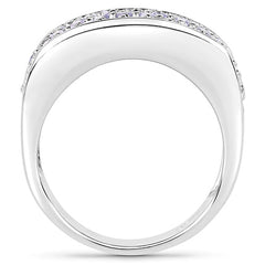1.42 Carat Genuine Tanzanite .925 Sterling Silver Ring