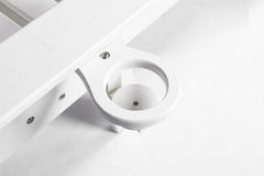Lounge Chair Outdoor with Wood Texture, HDPE, Adjustable Backrest