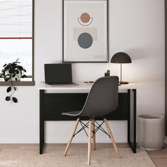 Sorina - Writing Desk - White / Light Oak