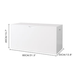 Toy Storage Organizer With Rolling Drawer, Chest With Wheels, Large Pull Out Bin For Nursery - White