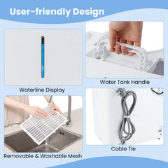 94.5 Pints Dehumidifier with 24H Timer and LED Display-White