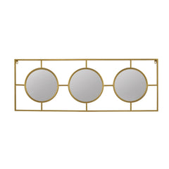 3 Mirror Piece Wall Mirror in Rectangular Frame