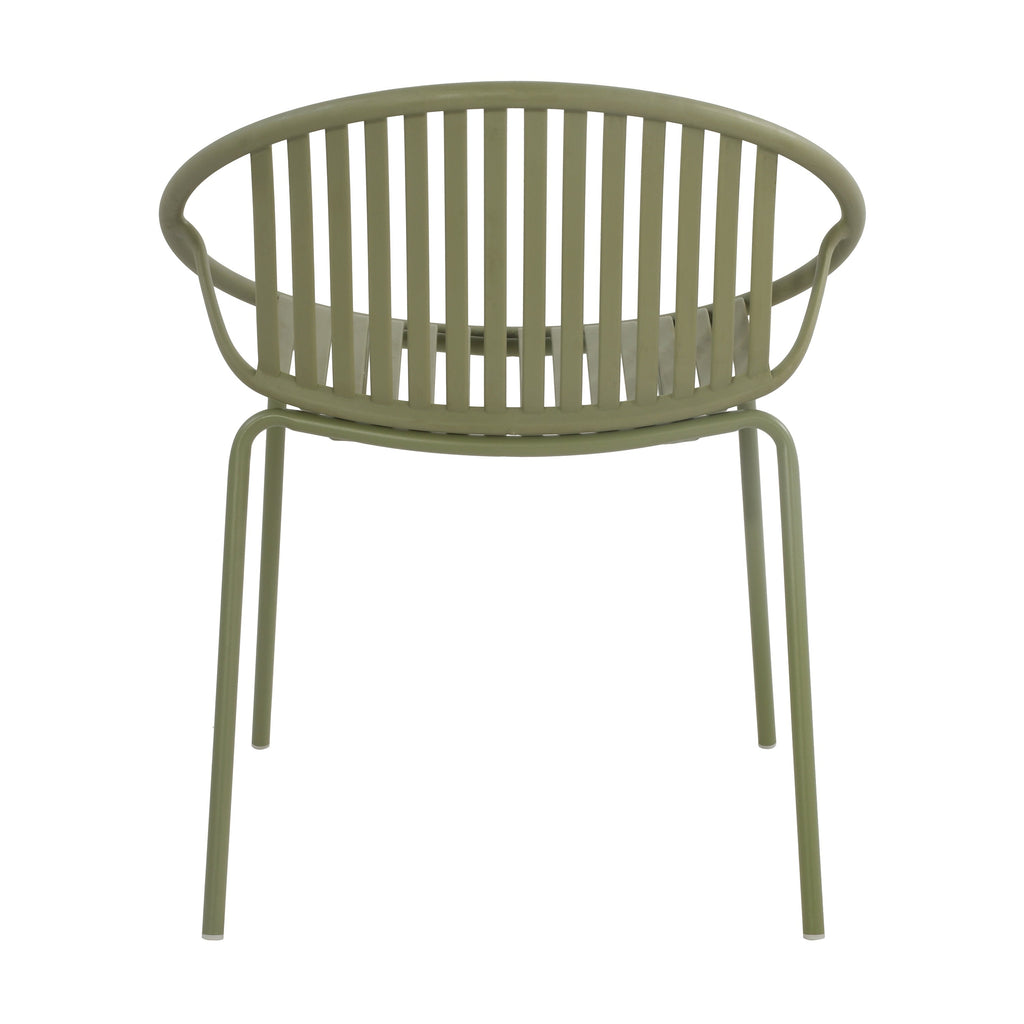Patio Dining Chairs Stackable Chairs with Breathable Design (Set of 2)