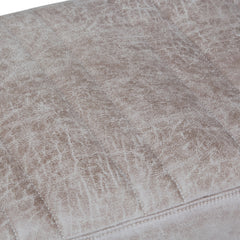 Salinger - Large Ottoman Bench - Distressed Grey Taupe